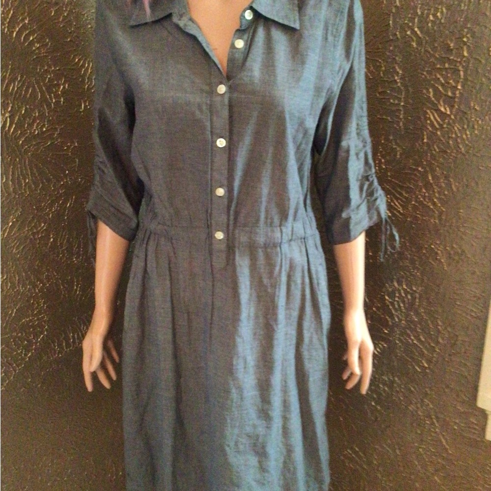 Stylish Long Sleeve Denim Dress